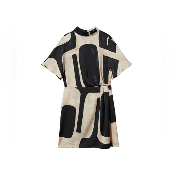 MANGO Printed Turtleneck Dress - Picture 4 of 9